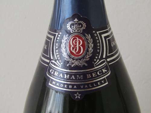 Vintage MCC Sparkling Wine, 2000 Graham Beck Cuvee two thousand Brut 750ml, 11%, excellent condition