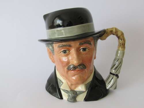 Vintage 1988 original Royal Doulton Character Jug "City Gent", very large 18cm tall, D6815