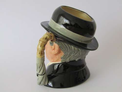 Vintage 1988 original Royal Doulton Character Jug "City Gent", very large 18cm tall, D6815