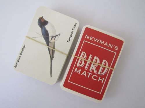 Vintage Newmans Bird match family memory Card Game, garden Birds of SA, mint condition