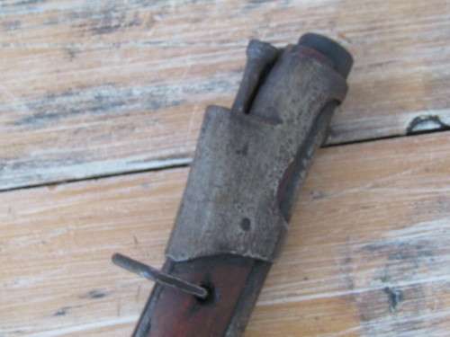 Very old original Flintlock / Percussion cap Muzzleloader Rifle with Ramrod, deactivated, 1.1meter