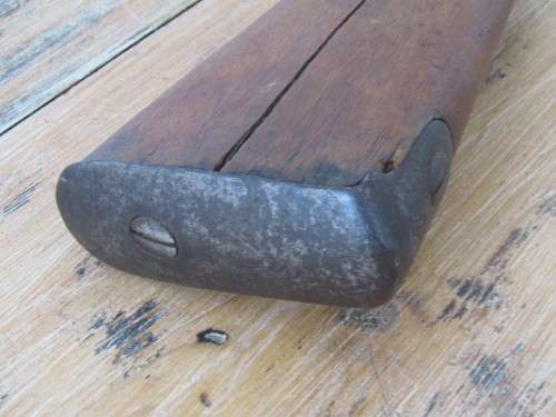 Very old original Flintlock / Percussion cap Muzzleloader Rifle with Ramrod, deactivated, 1.1meter