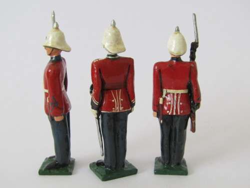 Vintage boxed set of 6 "Prince Alfred's Guard 1905" lead toy soldiers figures, 6cm
