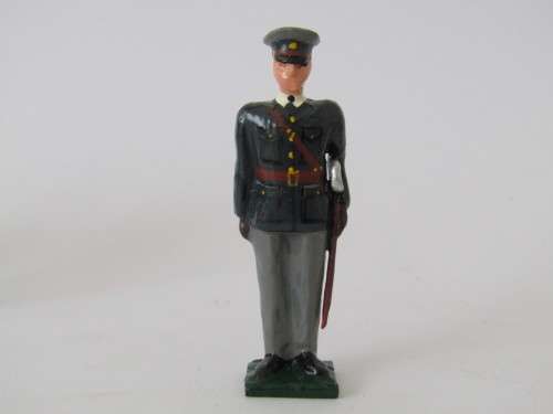 Vintage boxed set of 6 "South African Police 1965" lead toy soldier figures,6cm