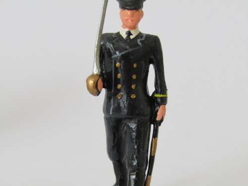 Vintage boxed set of 6 "South African Navy" lead toy soldiers figures, 6cm