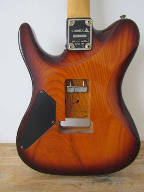 Samick Electric Guitar, by Valley Art Guitar custom pro shop, needs repairs
