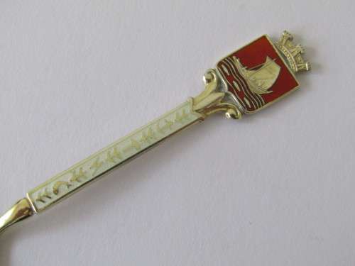 3 solid Silver and enamel Spoons, 38g (Value R450+) *No reserve SILVER auction Now on at Port no.5*