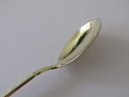 3 solid Silver and enamel Spoons, 38g (Value R450+) *No reserve SILVER auction Now on at Port no.5*