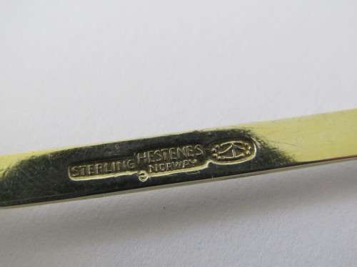 3 solid Silver and enamel Spoons, 38g (Value R450+) *No reserve SILVER auction Now on at Port no.5*