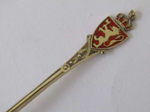 3 solid Silver and enamel Spoons, 38g (Value R450+) *No reserve SILVER auction Now on at Port no.5*
