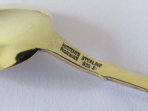 3 solid Silver and enamel Spoons, 38g (Value R450+) *No reserve SILVER auction Now on at Port no.5*