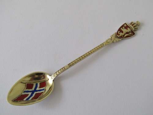 3 solid Silver and enamel Spoons, 38g (Value R450+) *No reserve SILVER auction Now on at Port no.5*