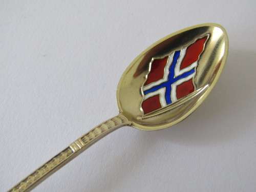 3 solid Silver and enamel Spoons, 38g (Value R450+) *No reserve SILVER auction Now on at Port no.5*