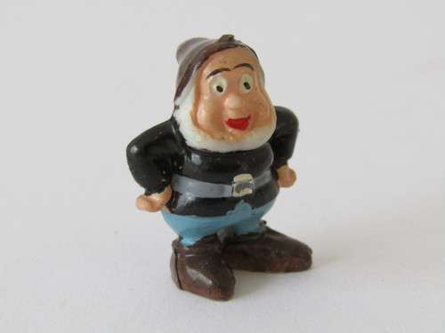 Lot of 2 Disneykins Figurines Marx Toys Hong Kong 1961, Grumpy and Happy