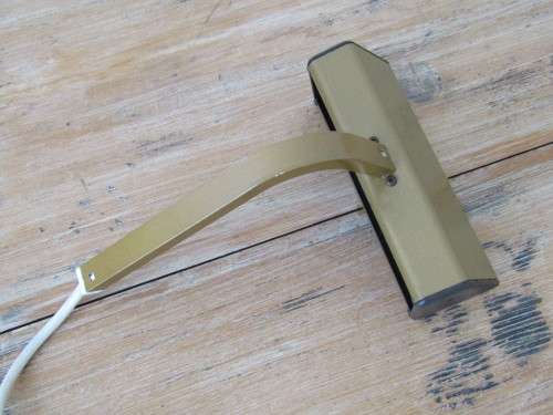 Vintage metal Picture Light, fits to the back of the painting or wall, 14.5cm, excellent and working