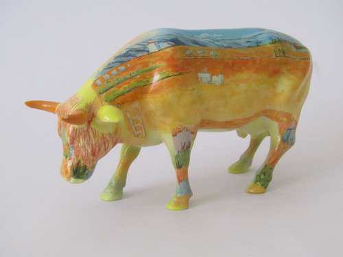 Vintage collectable Cow Parade Ceramic Cow figurine "Vincent van Gogh Cow" -Many others at Port no.5