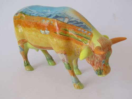 Vintage collectable Cow Parade Ceramic Cow figurine "Vincent van Gogh Cow" -Many others at Port no.5