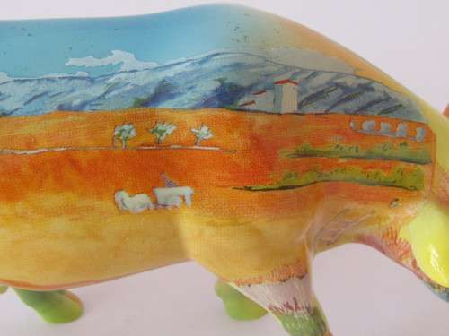 Vintage collectable Cow Parade Ceramic Cow figurine "Vincent van Gogh Cow" -Many others at Port no.5