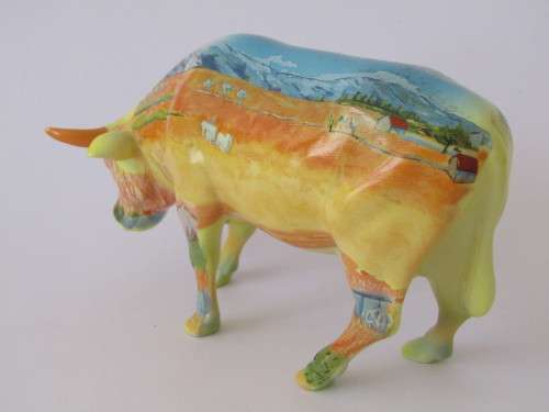 Vintage collectable Cow Parade Ceramic Cow figurine "Vincent van Gogh Cow" -Many others at Port no.5