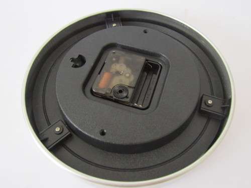 Quartz brushed alluminium Wall Clock, 20cm diameter, excellent and working, 4 available