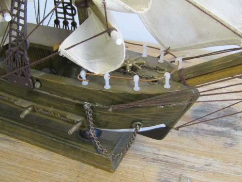 Vintage model Sail Ship in excellent condition, 42cm x 35cm *No reserve auction Now on at Port no.5*