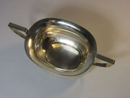 Vintage lot of 3 silverplated items, Tray 30cm, Sugar Bowl 19cm and matching Milk Jug 14cm,