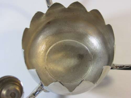 Vintage 3 arm silverplated Candle Holder with centre Bowl, approx 19cm x 11cm