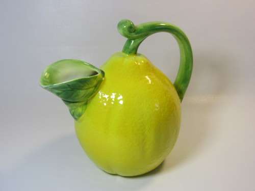 Vintage Italian Citrus Jug "Lemon" hand made and in excellent condition, 18cm x 20cm