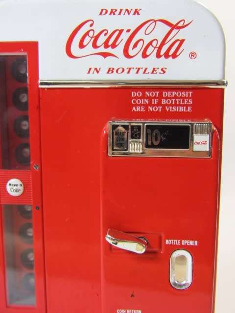Vintage 1994 Coca Cola metal / tin Musical "Vending Machine",  excellent working condition, 18 x 9cm