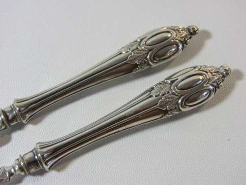 Vintage hallmarked solid sterling silver small Knife and Fork Set in excellent condition, 15cm, 27g