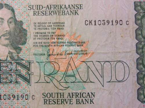 Old South African Gerhard de Kock R10 Bank Note in excellent condition