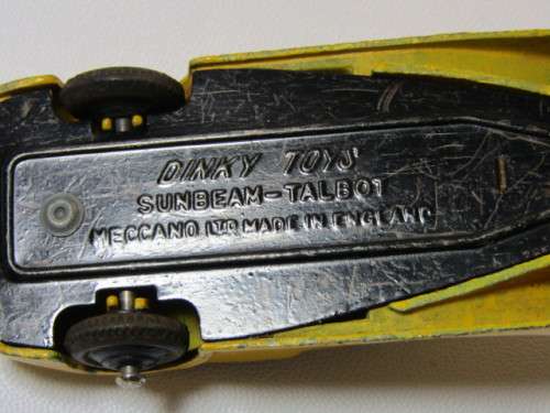 Lot of two very old Meccano Dinky Toys die cast model Cars, Sunbeam - Talbot and Alvis