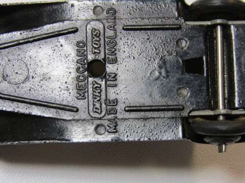 Lot of two very old Meccano Dinky Toys die cast model Cars, Armstrong Siddeley and one other