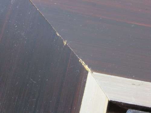 Pair of original mahogany framed Paintings by Mduduzi Thala 2007, 62cm x 46cm