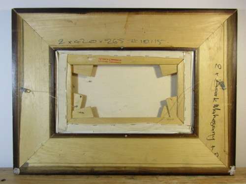 Pair of original mahogany framed Paintings by Mduduzi Thala 2007, 62cm x 46cm