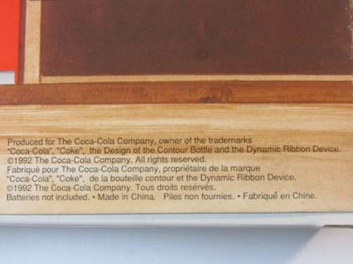 Vintage 1992 original Coca Cola AM/FM Radio "Vending Machine", boxed, like new, 18cm