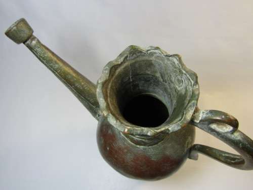 Large antique solid Copper Pitcher in excellent condition, 30cm high
