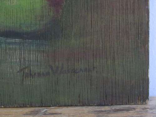 Vintage original Johanna Wassenaar oil on board Still Life, unframed, 37cm x 28cm