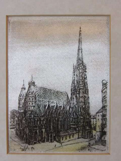 Vintage lot of 3 silk art paintings, framed and glass, excellent condition