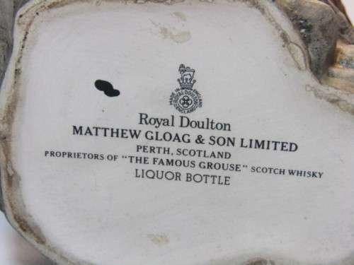 Vintage 1980's Royal Doulton Decanter "The Famous Grouse", 24cm, excellent condition but empty