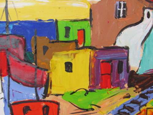 Original G Ihlenfeldt oil on board Painting with beautiful Frame, 51cm x 41cm, excellent condition