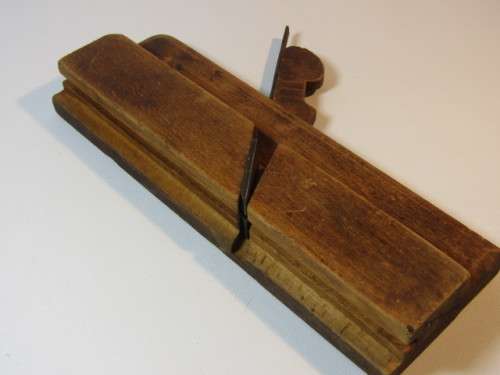 Lot of 2 vintage wooden Planes with Profile blades, complete and working, excellent condition