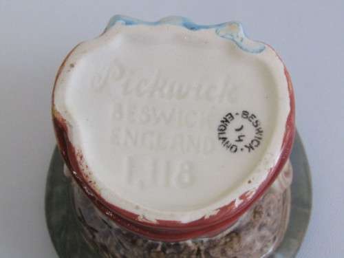 Vintage original Beswick Character Jug "Pickwick" 8cm deep, excellent condition