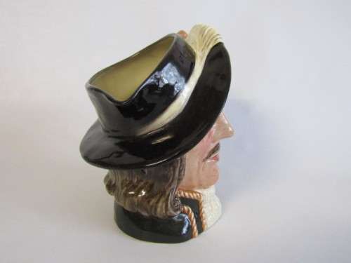 Original vintage 1955 Large Royal Doulton Character Jug "Athos" D6439, 18.5cm deep, like new