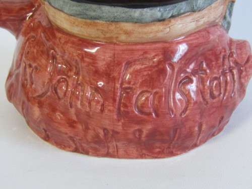 Original vintage 1949 Large Royal Doulton Character Jug "John Falstaff" D6287, 15cm deep, like new
