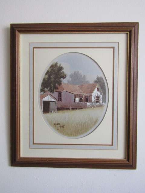 Original Malachi Smith Watercolour Painting, Frame and with glass, 53cm x 47cm