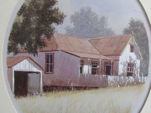 Original Malachi Smith Watercolour Painting, Frame and with glass, 53cm x 47cm