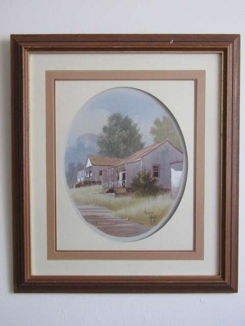 Original Malachi Smith Watercolour Painting, Frame and with glass, 53cm x 47cm