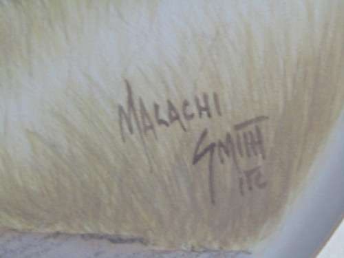 Original Malachi Smith Watercolour Painting, Frame and with glass, 53cm x 47cm