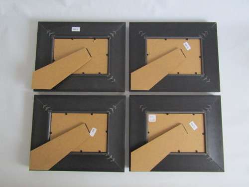 Lot of 4 original David Moore oil on board framed Paintings, all signed "Vegetables", 25cm x 20cm